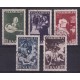 ALEMANIA ESTAMPILLA SARRE 1951 Yv 296/300 SERIE COMPLETA DE ESTAMPILLAS USADAS RARA 150 €